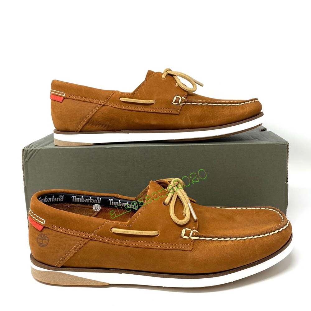 Timberland Atlantic Break Boat Men’s Shoes Nubuck - Picture 2 of 12